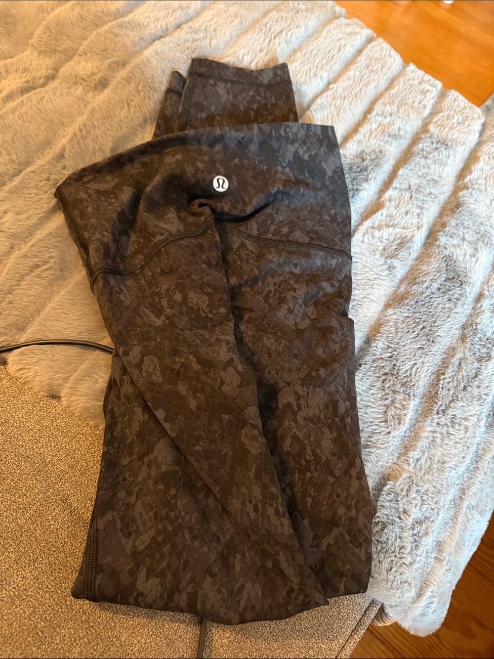 lululemon athletica Black Patterned Leggings